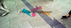 Logo citydataexplosion. Veranstaltungsreihe zu Stadt, Öffentlichkeit und digitale Medien 2016