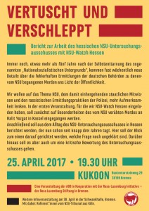 170425 Vertuscht und Verschleppt