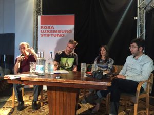 Hatip Dicle, Aslı Vatansever sowie Oliver Kontny und Ismail Küpeli zum Präsidialsystem in der Türkei. 