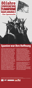 Ausstellung 80 Jahre Spanischer Bürgerkrieg – Eine Spurensuche