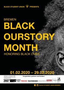 Poster Black OurStory Month, Bremen 2020