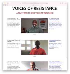 Screenshot Voices of Resistance