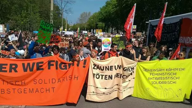 1. Mai Demo im Jahr 2019 in Erfurt. Foto: Friedrich Burschel