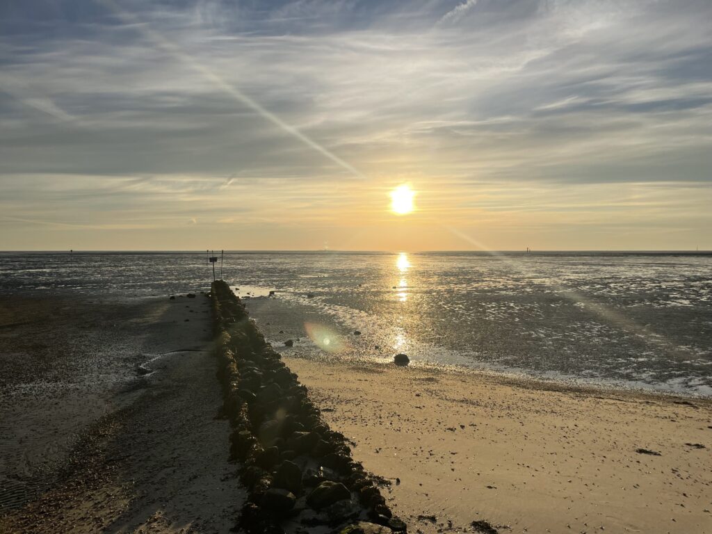 Sunrise over the Wadden Sea by Norbert Schepers 
